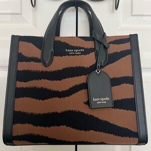Kate Spade Black and Brown Tote Bag
